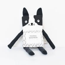 Load image into Gallery viewer, Wee Gallery Organic Flippy Friend Dog (French)