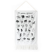 Load image into Gallery viewer, Wee Gallery Canvas Animal Alphabet Wall Hanging