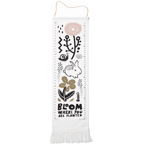 Wee Gallery Canvas Growth Chart Bloom