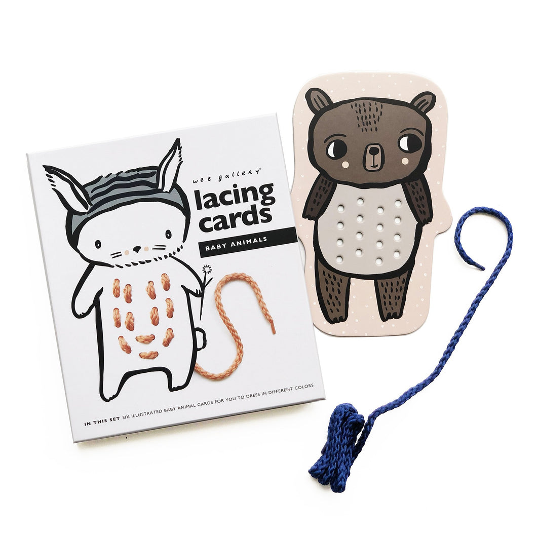 Wee Gallery Baby Animal Lacing Cards