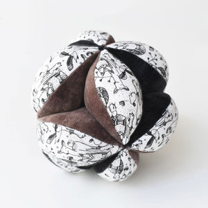 Wee Gallery Organic Sensory Puzzle Ball - Woodland