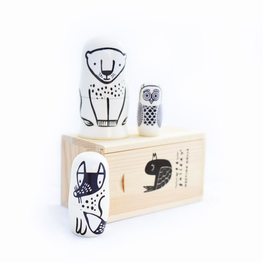 Wee Gallery Nesting Dolls Forest Friends
