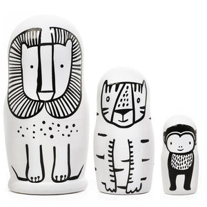 Wee Gallery Nesting Dolls Wild Animals